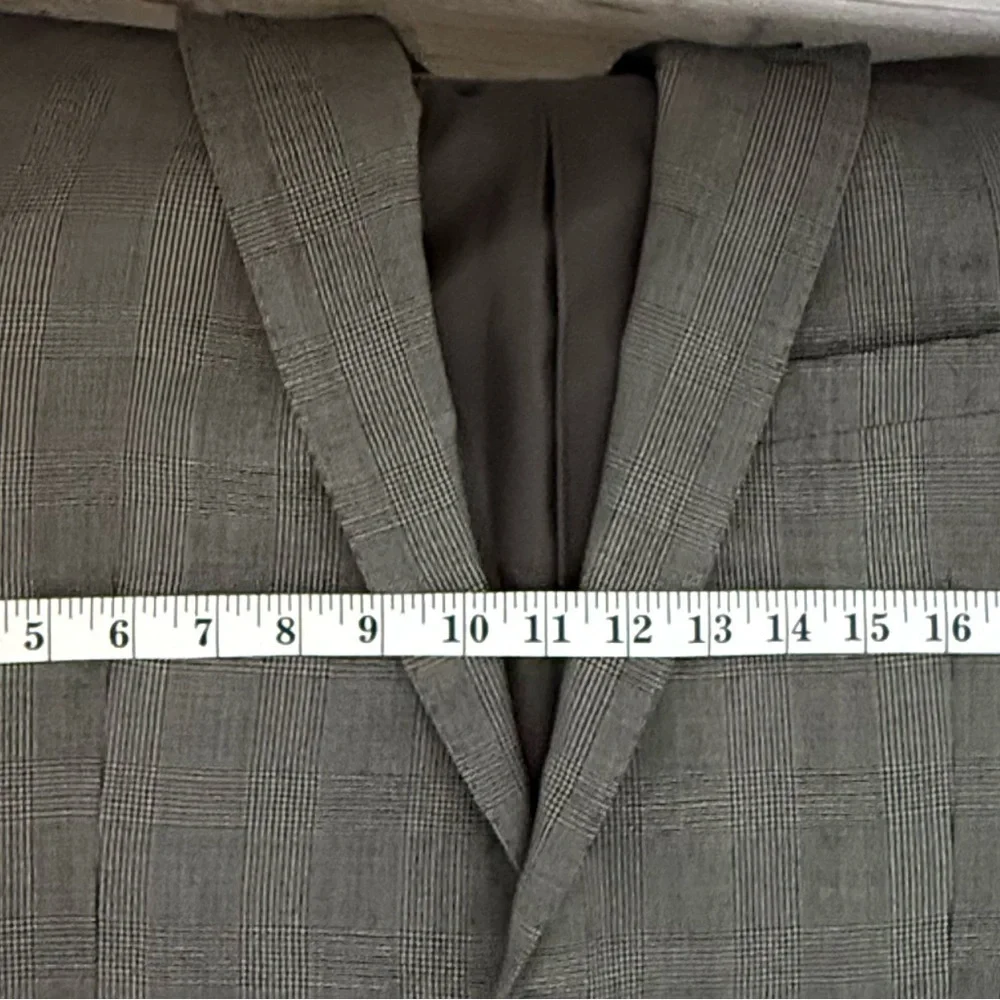 Men’s Y2K Lauren Ralph Lauren Black & White Houndstooth Blazer, Size 42L